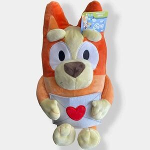 Bluey Friends Bingo Valentine's Day 2024 Plush Dog 17” Stuffed Animal New